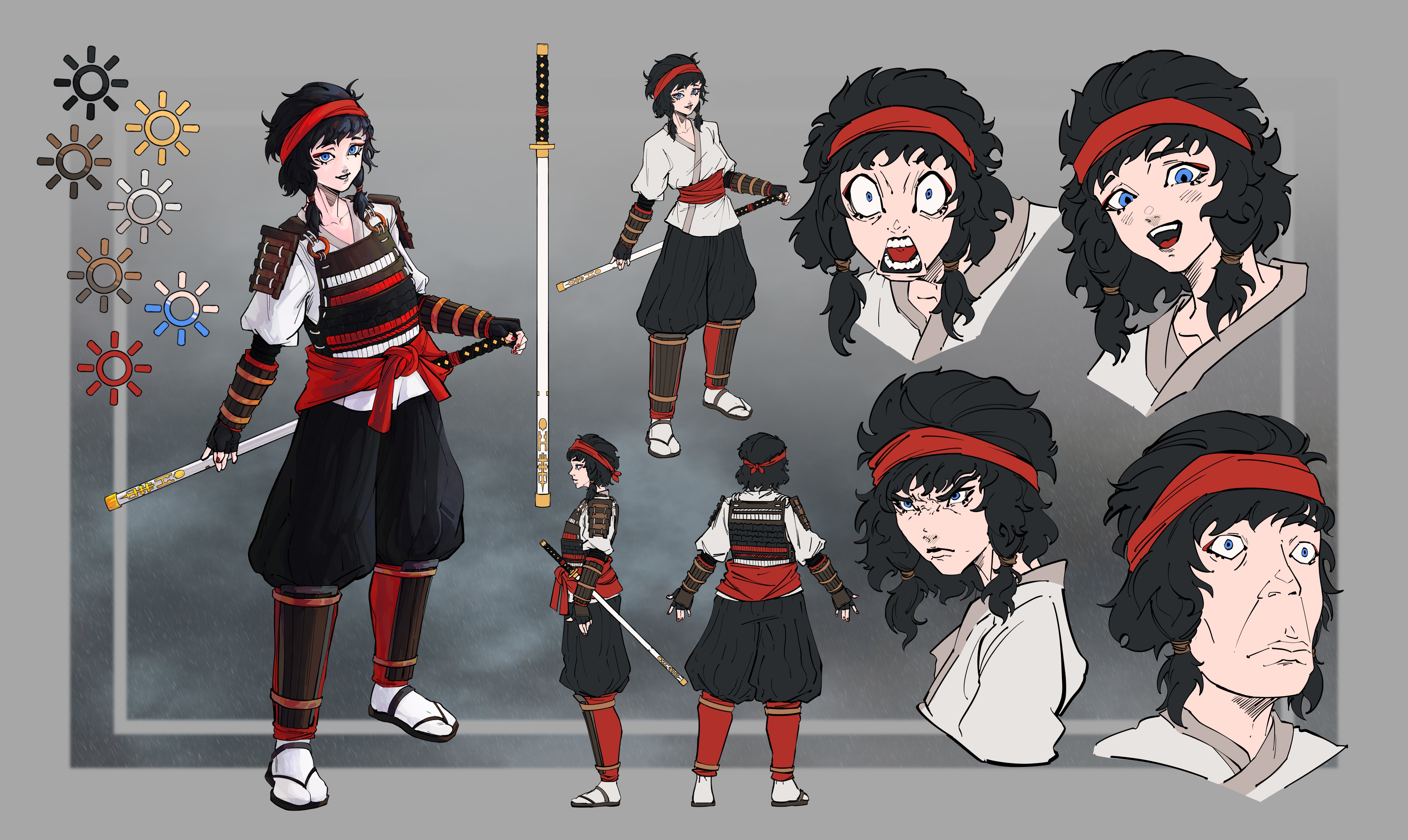 Commissioned design sheet for Sim
